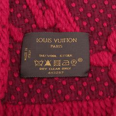 Louis Vuitton Logomania Red Scarf
