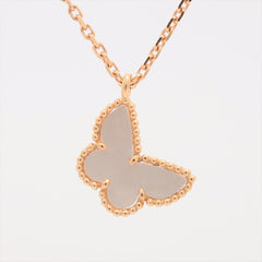Van Cleef & Arpels Sweet Alhambra Butterfly Papillon Mother of Pearls MOP Necklace