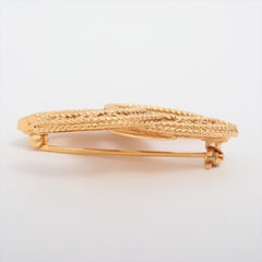 Chanel Coco Logo Gold Brooch Costume Jewellery