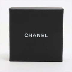 Chanel Coco Logo Rhinestone Gold Earrings Costume Jewellery
