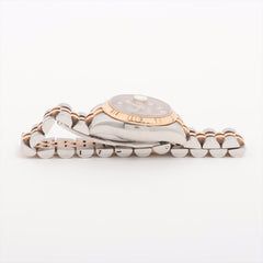 Rolex Datejust 26mm Two Tone Pink Face Mother of Pearl MOP Watch 179171