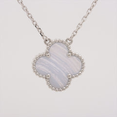 Van Cleef & Arpels Vintage Alhambra Chalcedony Necklace - Oct 2022