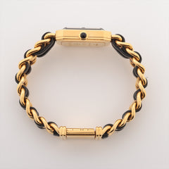 Chanel Première M Gold Black Face Watch
