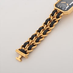 Chanel Première M Gold Black Face Watch