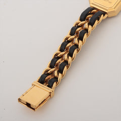 Chanel Première M Gold Black Face Watch