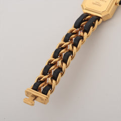 Chanel Première M Gold Black Face Watch