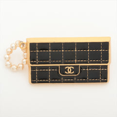 Chanel Bag Black Gold Brooch Costume Jewellery