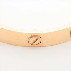 Cartier Love Rose Pink Gold Bracelet Size 17