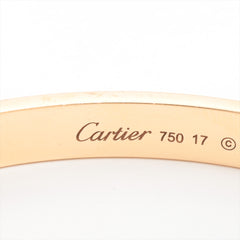 Cartier Love Rose Pink Gold Bracelet Size 17