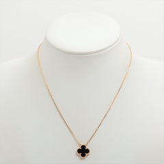 Van Cleef & Arpels Vintage Alhambra Onyx Necklace