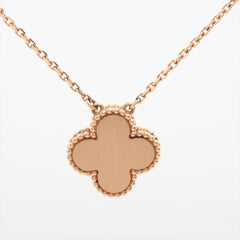 Van Cleef & Arpels Vintage Alhambra 2014 Limited Edition Holiday Grey Mother Of Pearl Diamond Necklace
