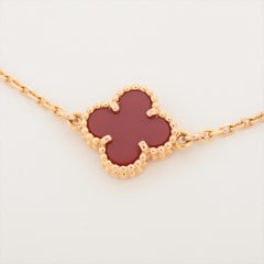 Van Cleef & Arpels Sweet Alhambra Carnelian Bracelet