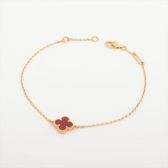Van Cleef & Arpels Sweet Alhambra Carnelian Bracelet