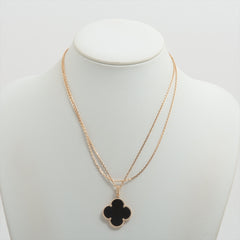 Van Cleef & Arpels Magic Alhambra Onyx Necklace