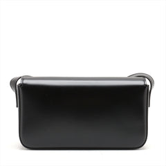 Celine Triomphe Shiny Calfskin Shoulder Bag Black