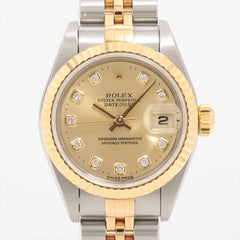 Rolex Datejust 26mm Two Toned with Diamonds Dial Watch