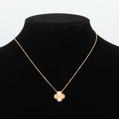 Van Cleef & Arpels Vintage Alhambra Yellow Guilloche Necklace