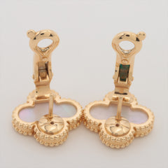 Van Cleef & Arpels Vintage Alhambra Mother of Pearl Earrings