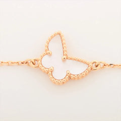Van Cleef & Arpels Sweet Alhambra Papillon Butterfly Mother of Pearl Bracelet