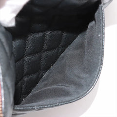 Chanel Matelasse Caviar O Case Pouch Black