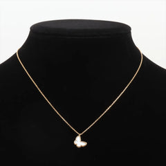 Van Cleef & Arpels Sweet Alhambra Butterfly Mother of Pearl Necklacev