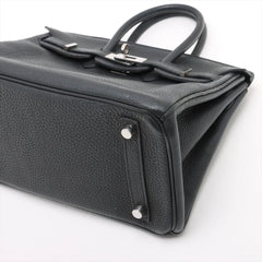 Hermes Birkin 25 Noir PHW R Square Stamp