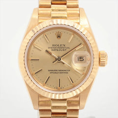 Rolex 26mm Lady Datejust Solid Yellow Gold