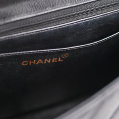 Chanel Vintage Caviar Square Flap