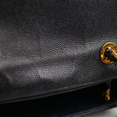 Chanel Vintage Caviar Square Flap