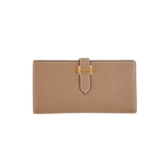 Hermes P-Feuille Bearn Wallet Etoupe