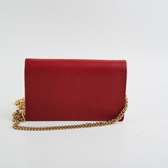 Gucci Red Wallet On Chain WOC