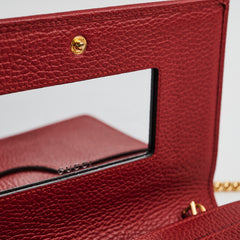 Gucci Red Wallet On Chain WOC