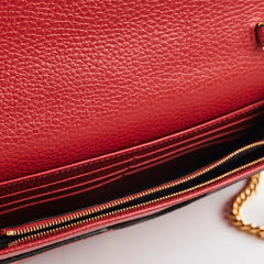 Gucci Red Wallet On Chain WOC