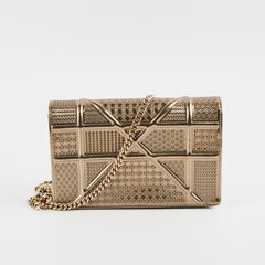Christian Dior Diorama Wallet On Chain Gold WOC