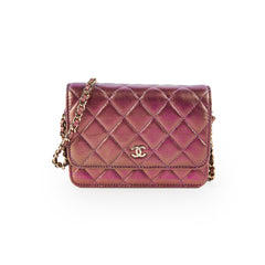 Chanel Mini Wallet On Chain WOC Purple