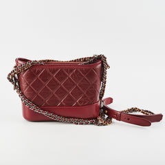 Chanel Small Gabrielle Dark Red