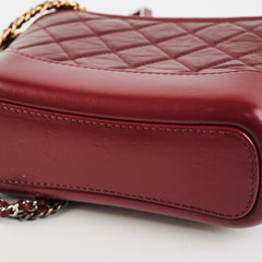 Chanel Small Gabrielle Dark Red