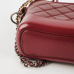 Chanel Small Gabrielle Dark Red