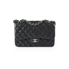 HOLD Chanel Classic Double Flap Jumbo Caviar Black