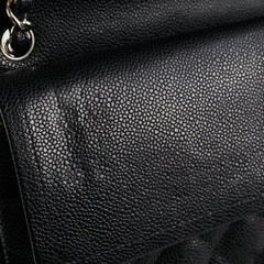 HOLD Chanel Classic Double Flap Jumbo Caviar Black