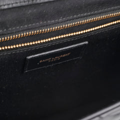 Saint Laurent Large Envelope Leather Black Shoulder Bag