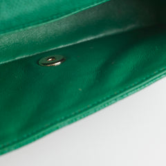 Chanel Caviar Mini Rectangular Emerald Green 18S