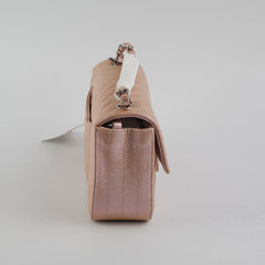 Chanel Mini Rectangular Chevron Caviar Rose Gold Iridescent