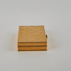 Gucci Gold Monogram Clutch