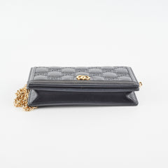 Gucci GG Matelasse Chain Wallet Black