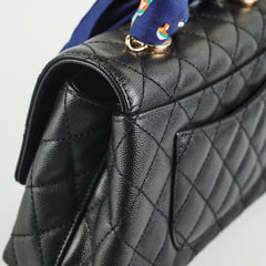 Chanel Small Coco Handle Caviar Black