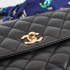 Chanel Small Coco Handle Caviar Black