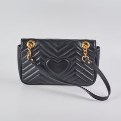 Gucci Small Marmont Shoulder Bag Black