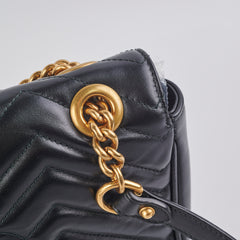 Gucci Small Marmont Shoulder Bag Black