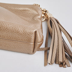 Gucci Metallic Gold Clutch